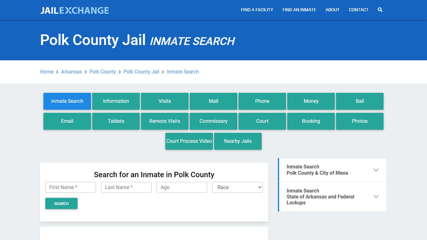 Polk County Jail, AR Inmate Search: Roster & Mugshots